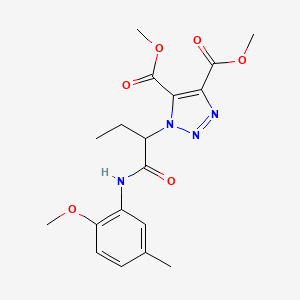 dimethyl 1-{1-[(2-methoxy-5-methylphenyl)amino]-1-oxobutan-2-yl}-1H-1,2,3-triazole-4,5-dicarboxylate