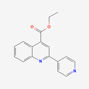 molecular formula C17H14N2O2 B11428135 Ethyl 2-(pyridin-4-yl)quinoline-4-carboxylate 