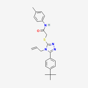 2-((4-Allyl-5-(4-(tert-butyl)phenyl)-4H-1,2,4-triazol-3-yl)thio)-N-(p-tolyl)acetamide