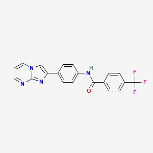 N-(4-{Imidazo[1,2-A]pyrimidin-2-YL}phenyl)-4-(trifluoromethyl)benzamide