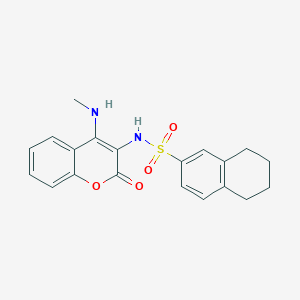 N-(4-(Methylamino)-2-oxo-2H-chromen-3-yl)-5,6,7,8-tetrahydronaphthalene-2-sulfonamide