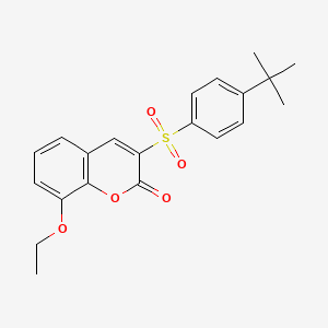 3-[(4-tert-butylphenyl)sulfonyl]-8-ethoxy-2H-chromen-2-one