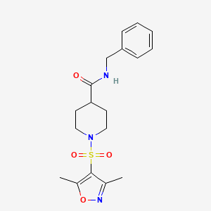 N-benzyl-1-[(3,5-dimethyl-1,2-oxazol-4-yl)sulfonyl]piperidine-4-carboxamide