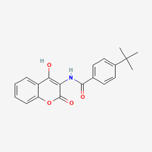 4-tert-butyl-N-(4-hydroxy-2-oxo-2H-chromen-3-yl)benzamide