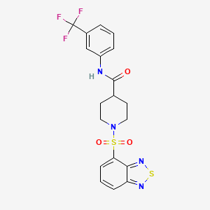 1-(2,1,3-benzothiadiazol-4-ylsulfonyl)-N-[3-(trifluoromethyl)phenyl]piperidine-4-carboxamide