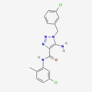 5-amino-1-(3-chlorobenzyl)-N-(5-chloro-2-methylphenyl)-1H-1,2,3-triazole-4-carboxamide