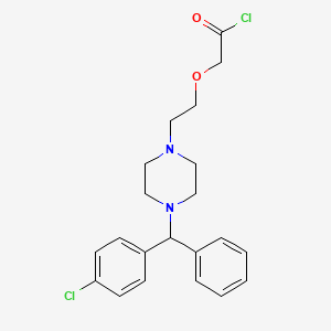 B1142837 2-(2-(4-((4-Chlorophenyl)(phenyl)methyl)piperazin-1-yl)ethoxy)acetyl chloride CAS No. 324047-28-1