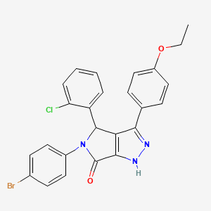 5-(4-bromophenyl)-4-(2-chlorophenyl)-3-(4-ethoxyphenyl)-4,5-dihydropyrrolo[3,4-c]pyrazol-6(1H)-one