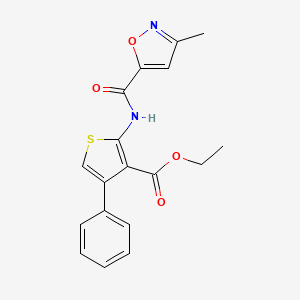 Ethyl 2-{[(3-methyl-1,2-oxazol-5-yl)carbonyl]amino}-4-phenylthiophene-3-carboxylate