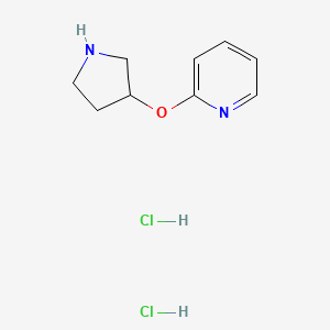 molecular formula C9H13ClN2O B1142840 2-(吡咯烷-3-氧基)吡啶二盐酸盐 CAS No. 1220039-88-2