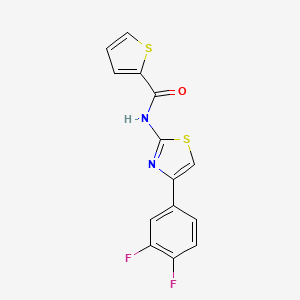 molecular formula C14H8F2N2OS2 B11428418 N-[4-(3,4-difluorophenyl)-1,3-thiazol-2-yl]thiophene-2-carboxamide 