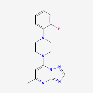 7-[4-(2-Fluorophenyl)piperazin-1-yl]-5-methyl[1,2,4]triazolo[1,5-a]pyrimidine