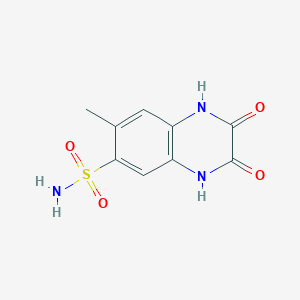 molecular formula C9H9N3O4S B11428441 7-Methyl-2,3-dioxo-1,2,3,4-tetrahydroquinoxaline-6-sulfonamide 