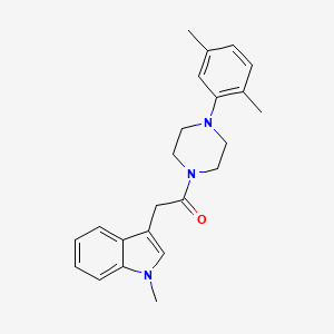 1-[4-(2,5-Dimethylphenyl)piperazino]-2-(1-methylindol-3-yl)ethanone