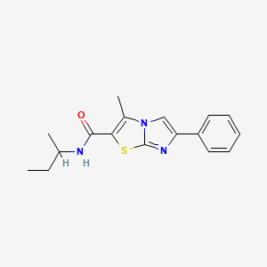 molecular formula C17H19N3OS B11428451 N-(sec-butyl)-3-methyl-6-phenylimidazo[2,1-b]thiazole-2-carboxamide 