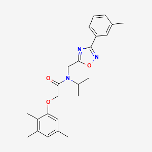 N-{[3-(3-methylphenyl)-1,2,4-oxadiazol-5-yl]methyl}-N-(propan-2-yl)-2-(2,3,5-trimethylphenoxy)acetamide