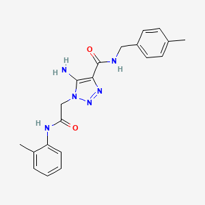 5-amino-1-{[(2-methylphenyl)carbamoyl]methyl}-N-[(4-methylphenyl)methyl]-1H-1,2,3-triazole-4-carboxamide