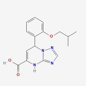 7-[2-(2-Methylpropoxy)phenyl]-4,7-dihydro[1,2,4]triazolo[1,5-a]pyrimidine-5-carboxylic acid