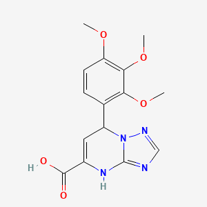 7-(2,3,4-Trimethoxyphenyl)-4,7-dihydro[1,2,4]triazolo[1,5-a]pyrimidine-5-carboxylic acid