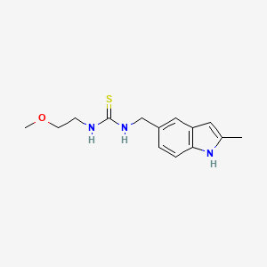 1-(2-methoxyethyl)-3-((2-methyl-1H-indol-5-yl)methyl)thiourea