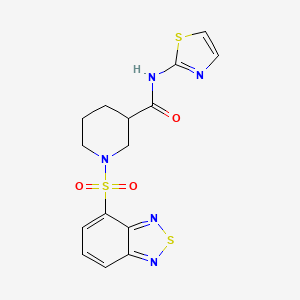 1-(2,1,3-benzothiadiazol-4-ylsulfonyl)-N-(1,3-thiazol-2-yl)piperidine-3-carboxamide