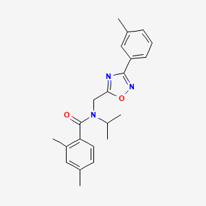 2,4-dimethyl-N-{[3-(3-methylphenyl)-1,2,4-oxadiazol-5-yl]methyl}-N-(propan-2-yl)benzamide