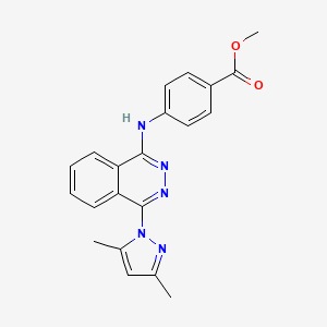 methyl 4-{[4-(3,5-dimethyl-1H-pyrazol-1-yl)phthalazin-1-yl]amino}benzoate