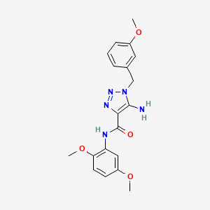 5-amino-N-(2,5-dimethoxyphenyl)-1-(3-methoxybenzyl)-1H-1,2,3-triazole-4-carboxamide