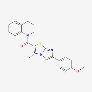 3,4-dihydro-2H-quinolin-1-yl-[6-(4-methoxyphenyl)-3-methylimidazo[2,1-b][1,3]thiazol-2-yl]methanone