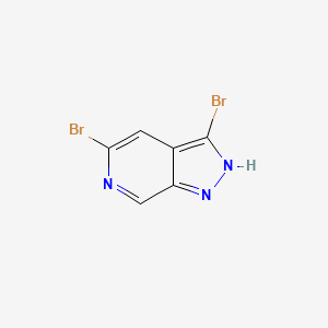 molecular formula C6H3Br2N3 B1142872 3,5-二溴-1H-吡唑并[3,4-c]吡啶 CAS No. 1357946-78-1