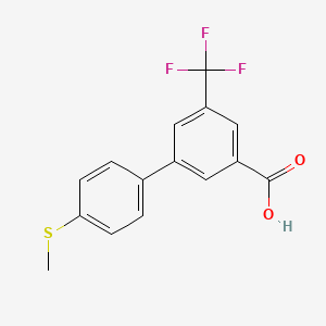molecular formula C15H11F3O2S B1142873 3-(4-甲硫基苯基)-5-三氟甲基苯甲酸 CAS No. 1261975-51-2