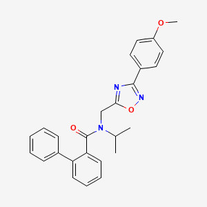 N-{[3-(4-methoxyphenyl)-1,2,4-oxadiazol-5-yl]methyl}-N-(propan-2-yl)biphenyl-2-carboxamide