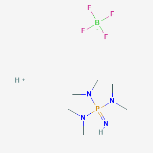 molecular formula C6H20N4P.BF4 B1142878 Iminotris(dimethylamino)phosphonium, tetrafluoroborate salt CAS No. 181470-75-7