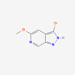 molecular formula C7H6BrN3O B1142879 3-溴-5-甲氧基-1H-吡唑并[3,4-c]吡啶 CAS No. 1357945-39-1