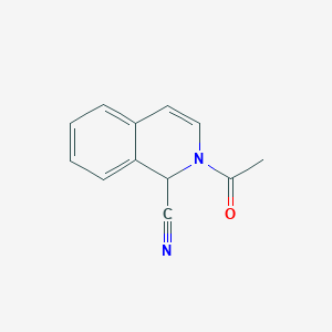 molecular formula C12H10N2O B114288 2-Acetyl-1-cyano-1,2-dihydroisoquinoline CAS No. 29924-67-2