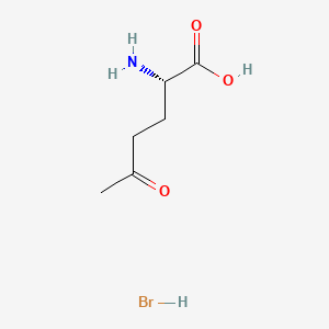 B1142880 (S)-2-Amino-5-oxo-hexanoic Acid Hydrobromide CAS No. 1217856-43-3