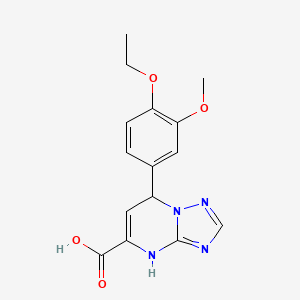 7-(4-Ethoxy-3-methoxyphenyl)-4,7-dihydro[1,2,4]triazolo[1,5-a]pyrimidine-5-carboxylic acid