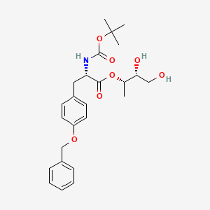 molecular formula C22H27NO4 B1142889 erythro-N-Boc-O-benzyl-L-tyrosine epoxide CAS No. 162536-84-7
