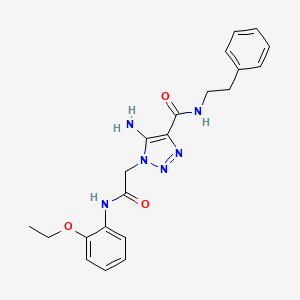 5-amino-1-{2-[(2-ethoxyphenyl)amino]-2-oxoethyl}-N-(2-phenylethyl)-1H-1,2,3-triazole-4-carboxamide