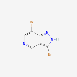 molecular formula C6H3Br2N3 B1142892 3,7-Dibromo-1H-pyrazolo[4,3-c]pyridine CAS No. 1357945-08-4