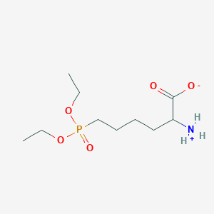 molecular formula C10H23NO5P B1142893 2-Azaniumyl-6-(diethoxyphosphoryl)hexanoate CAS No. 184095-99-6