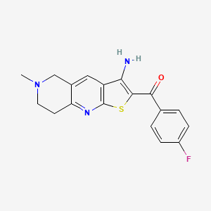 (3-Amino-6-methyl-5,6,7,8-tetrahydrothieno[2,3-b][1,6]naphthyridin-2-yl)(4-fluorophenyl)methanone