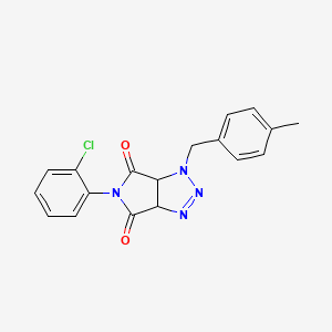 5-(2-chlorophenyl)-1-(4-methylbenzyl)-3a,6a-dihydropyrrolo[3,4-d][1,2,3]triazole-4,6(1H,5H)-dione