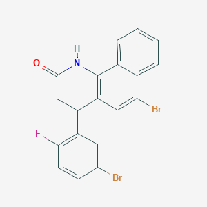 6-bromo-4-(5-bromo-2-fluorophenyl)-3,4-dihydrobenzo[h]quinolin-2(1H)-one