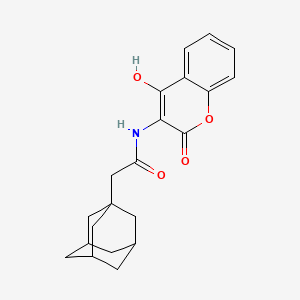 2-(Adamantan-1-YL)-N-(4-hydroxy-2-oxo-2H-chromen-3-YL)acetamide