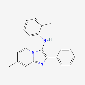 7-methyl-N-(2-methylphenyl)-2-phenylimidazo[1,2-a]pyridin-3-amine