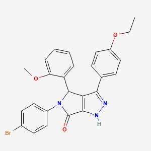 5-(4-bromophenyl)-3-(4-ethoxyphenyl)-4-(2-methoxyphenyl)-4,5-dihydropyrrolo[3,4-c]pyrazol-6(1H)-one