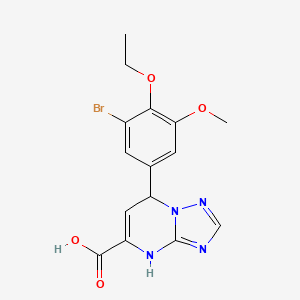 7-(3-Bromo-4-ethoxy-5-methoxyphenyl)-4,7-dihydro[1,2,4]triazolo[1,5-a]pyrimidine-5-carboxylic acid