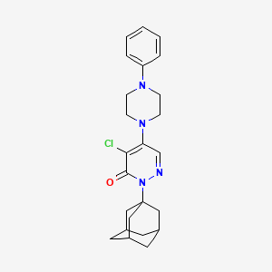 2-(Adamantan-1-YL)-4-chloro-5-(4-phenylpiperazin-1-YL)-2,3-dihydropyridazin-3-one