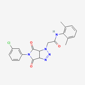 2-[5-(3-chlorophenyl)-4,6-dioxo-4,5,6,6a-tetrahydropyrrolo[3,4-d][1,2,3]triazol-1(3aH)-yl]-N-(2,6-dimethylphenyl)acetamide